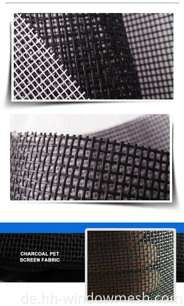 PET -Sicherheitsbildschirm 36 Zoll x 25 Schwarz - Fenster Bildschirme Polyester Mesh Bildschirm